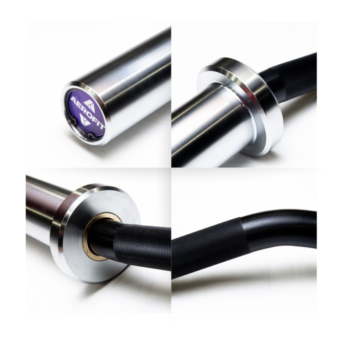 Black Chrome Curl Barbell - Image 2