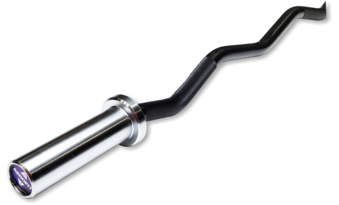 Black Chrome Curl Barbell